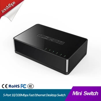 5 Port Mini 10/100Mbps Fast Ethernet Sieti Hub, Switch LAN rj45 lan hub internet splitter Malé a Smart Plug and Play
