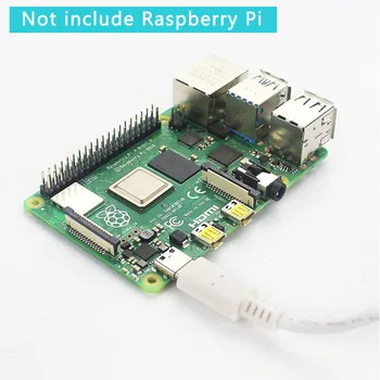 Raspberry Pi 4 Úradný USB-C Napájací Adaptér 5.1 V 3A Napájanie 1,5 m 18 AWG Kábel sieťový Nabíjač pre Raspberry Pi 4 Model B