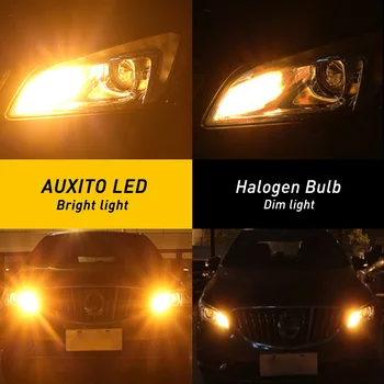 AUXITO Auto 7440 LED Č Hyper Flash Žltá Žltá 3020SMD LED T20 W21W 1156 7507 BAU15S LED Žiarovky bez Chýb Zase Signálne Svetlá