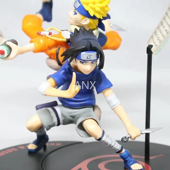 19 CM Naruto Uzumaki Naruto Uchiha Sasuke Obrázok PVC Akčné Anime Zber Periférnych zariadení Bábika Model Hračka GEM Naruto Sasuke Dary