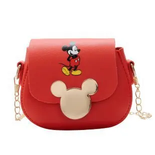 Dievčatá Disney Taška Nové Kreslené Mickey mouse Tlač Deti Crossbody Malá Taška kórejský Móda, Detská Taška cez Rameno Mince Kabelku