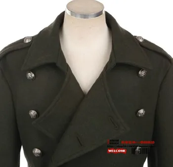 Svetovej Vojny 2020 Mužov Vlna Kabát Dizajn Dlho vrchné oblečenie Vintage Slim pánskej Módy Vlnené plášte male Plus Veľkosť Kabát S-6XL