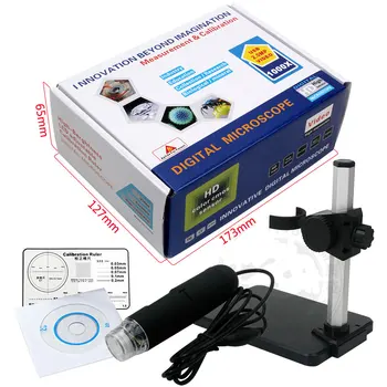 Nové 500X 1000X 8 LED Digitálny Mikroskop USB Endoskop Fotoaparát Microscopio zväčšovacie sklo Elektronický Mikroskop so Stojanom