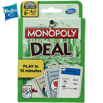 Hasbro Monopoly Deal Karty Doskové Hry, Hracie Karty Poker Rodiny Puzzle Party Hračka Budovanie Tímu Vtipné Deti Hračky Vianočný Darček