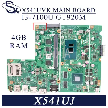 KEFU X541UVK Notebook základná doska pre ASUS X541UJ X541UV pôvodnej doske 4 GB-RAM, I3-7100U GT920M
