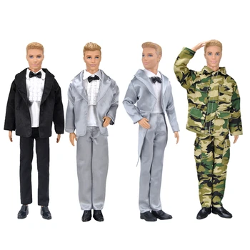 Ken Priateľ na Sebe Oblek pre Barbie BJD Bábiky, Oblečenie, Príslušenstvo Hrať Dom dresing Kostým Vianočný Darček