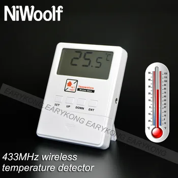 Bezdrôtové Teploty Detektor 433MHz, Pre G33 G90B Plus G2B W2B M2B Wifi, GSM Alarm Systém, Vysoká Nízka Teplota Rozsah Alarm