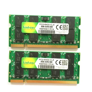 Kinlstuo 4 GB (2 x 2 GB ) DDR2 800MHz 667MHz Pamäť Notebooku 200-pin SODIMM Notebook RAM