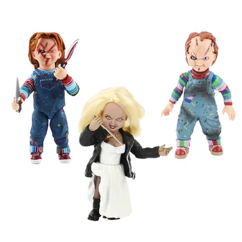 15-16 cm NECA dobrí Dieťaťa Hrať Strašidelné Nevesta Chucky 1/10 Rozsahu Horor Bábika Chucky PVC Akcie Obrázok Hračky Halloween darček