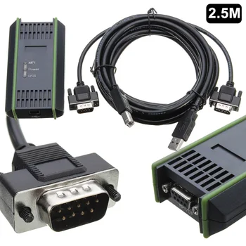 USB Kábel PC Adaptér 9Pin Male USB PLC Programovanie Stiahnuť Kábel Pre S7-200/300/MPI 6ES7972-0CB20-0XA0 PLC Programovanie Kábel
