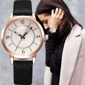 2020 Luxusné Značky dámske Hodinky Jednoduchý Štýl Kožený pás Quartz Hodinky Módne Náramkové hodinky Dámske Hodinky Hodiny Pre Ženy Relogio