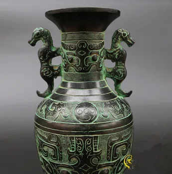 Dva tigre hrniec ozdobné bronzové výrobky antických váza súčasnej domácnosti, ozdoby, potreby pre umeleckých remeselníkov