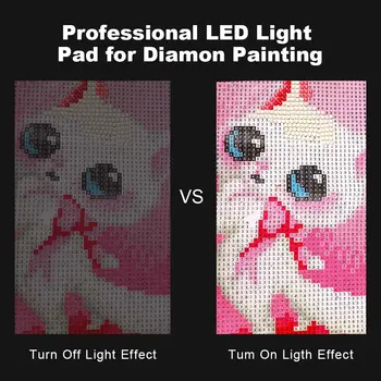 A3/A4/A5 LED Light Pad Diamond Maľovanie Nástroj Stmievateľné Ultra Tenký Tablet Pad Daimond Výšivky Cross Stitch Vyšívanie Mozaika