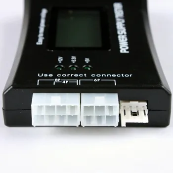 1Pc Počítač PC Napájanie Tester Checker 20/24 pin SATA HDD ATX BTX Meter LCD Veľkoobchod
