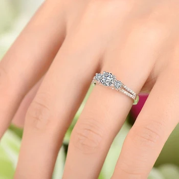 DODO vintage anillos mujer prstene pre ženy, Svadobné Kapela Svadobné Zapojenie Cubic Zirconia Charms Striebornom Krúžku Drop Shipping