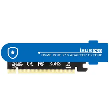 JEYI iSUB PCIE3.0 pre NVME Adaptér x16 PCI-E Plnej Rýchlosti M. 2 2280 Hliníkový Plech Tepelná Vodivosť Silikónového plátku čipu Chladenie