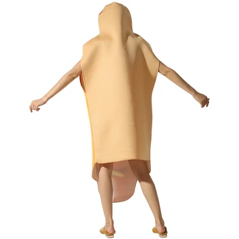 Pánske Zábavnej 3D Tlač Klobása Jumpsuit Potravín Hot Dog Kostýmy Deti Halloween Kostýmy pre Dospelých Festival Rodina Zodpovedajúce Maškarný