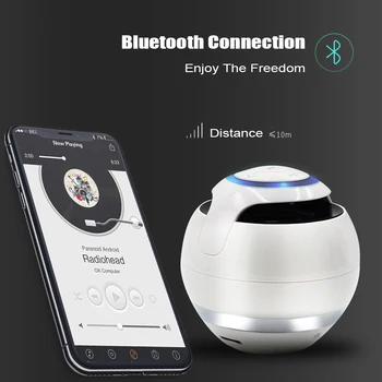 M&J A18 Aktualizácia Bluetooth Reproduktor s LED Bezdrôtový Stereo Reproduktory Podpora TF Kariet Hands-free, FM, MP3 Prehrávače Hudby na Telefóne