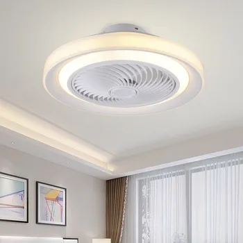 Moderné led stropný ventilátor svietidlá so svetlami, 50 cm smart app bluetooth diaľkové ovládanie ventilator lampa Tichý Motor spálňa decor