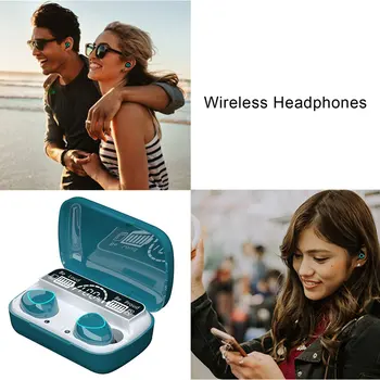 M10 Bezdrôtový 5.1 Slúchadlá, LED Digitálny Displej Prenosné Športové Headset s Vysokým Rozlíšením Stereo Slúchadlá