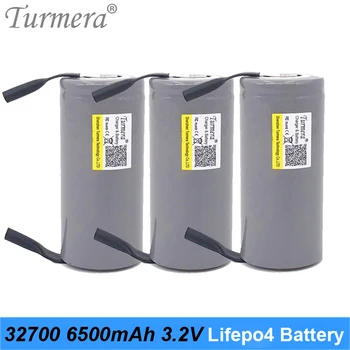 Turmera 32700 Lifepo4 Batérie 3.2 V 6500mah 33A 55A Zváranie Pásy pre Elektrický Bicykel, Batéria 12V 24V 36V 48V Solárny Panel UPS Power