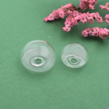 5pieces Sklo bublina sklo svete fľaša sklenená fľaša kryt ručne vyrábané šperky poznatky pre krúžok, rôzne tvary na výber