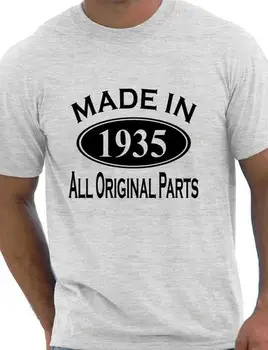 Vyrobené v roku 1935 Mens 80. Narodeninám Darček T-Shirt Ďalšie Veľkosti a Farby-A173