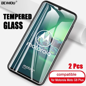 2 KS Plné Tvrdeného Skla Pre Motorola Moto G8 Plus Screen Protector 2.5 D 9h tvrdeného skla Pre Moto G8 Plus Ochranný Film