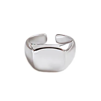 Skutočný Čistý 925 Sterling Silver Krúžky Minimalistický Otvorenie Prstene Pre Ženy Krúžky Vysokej Leštenie, Jemné Šperky Ringen
