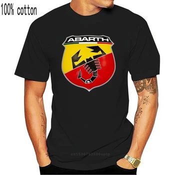 Abarth Slávnej Závodnej firemné Logo pánske Čierne Tričko Veľkosť S - 3Xl 20. 30. 40. 50. Narodeniny Tee Tričko