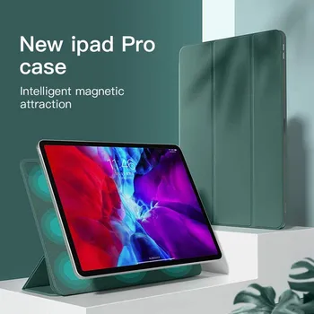 Puzdro Pre iPad Pro 12.9 2020 4th Gen Pu Kožené Tri-Fold stojan smart cover Pre iPad Pro 11 2020 prípade 2nd Gen TPU späť prípad Tabletu