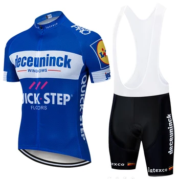 Quickstep Pro Požičovňa Tím Krátky Rukáv Maillot Ciclismo pánske Cyklistické Dresy Súpravy Lete priedušné Cyklistické Oblečenie Sady