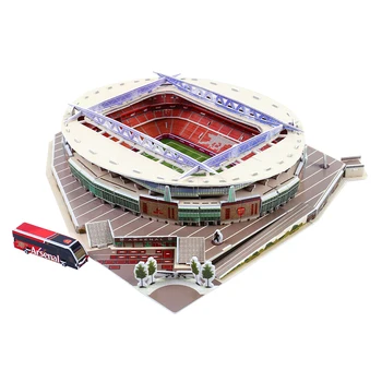 Vtipné Papier DIY Zostaviť Futbal, Futbalový Štadión Modelu Deti 3D Skladačka Puzzle Hra Hračka Darček Vzdelávacie Hračky Pre Deti,