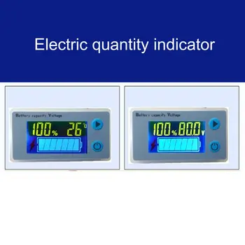 Univerzálny 10-100V LCD Auto Kyseliny Viesť Lítium-Kapacita Batérie Indikátor Digitálny Voltmeter Napätie Tester Monitor JS-C33