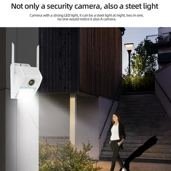 Vonkajšie svetlo S Kamera 1080P WiFi IP Bezpečnostná Kamera/ Stenu, Bezdrôtové Nepremokavé Floodlight, Nočné Videnie Kamery obojsmerné Audio