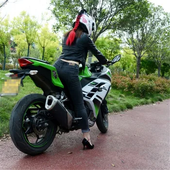 Doprava zadarmo Punk Štýl Hot Freestyle Ženy Motocyklové Prilby Copy Gradient Rampa Prilba Jumbo Vrkôčiky DIY Dekorácie