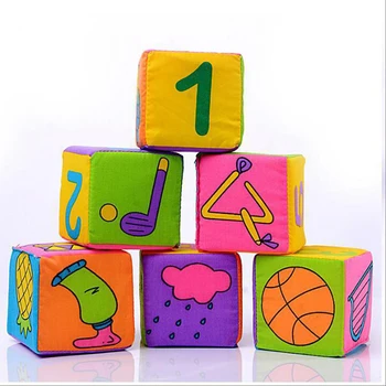 Dieťa Mobile Detská Hračka, Plyšové Blok Spojka Magic Cube Hrkálky Skoro Novorodenca Vzdelávacie Hračky 0-24Months