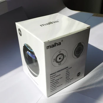 Maiha M18 Prenosných Bezdrôtových Mini Bluetooth Reproduktor Super Bass Boombox Zvuk box s Mic TF Karty, FM Rádio, LED Svetlo