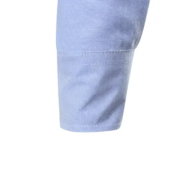 Pánske Zimné Tričko Dlhý Rukáv Oxford Formálne Bežné Vyhovuje Slim Fit Tee Šaty, Košele, Blúzky, Top Bežné Golier Muž, Blúzky