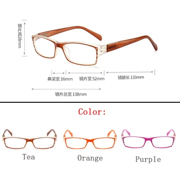 Modré Svetlo Nepremokavé dámske okuliare na čítanie okuliare, lupy Leesbril gafas de lectura Oculos na pohľad Diamond Rám N9