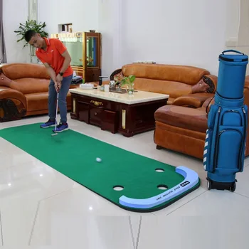 PGM Golf Putter Uvedenie Tréner Indoor Golfové Vybavenie, učebné Pomôcky Home Office Zelená Praxi Deka Golf Mat Nastaviť