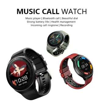 8G Pamäť Hudba MT3 Smart Hodinky Kapela Zvukový Záznam Skladovanie Bluetooth Hovor Smartwatch Pre Mužov, Ženy Krvný Tlak Fitness Tracker