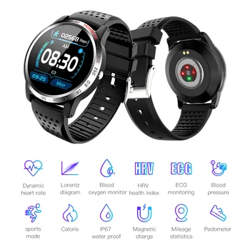 W3 Smart Hodinky EKG PPG HRV Krvného Tlaku, Tepovej frekvencie Fitness Tracker Mužov Nepremokavé Športové Smartwatch Pre iOS a Android