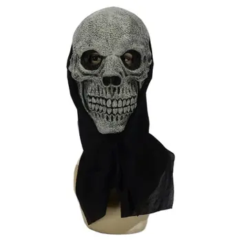 Halloween Realistické Lebky Kostra Strašidelné Masky Duchov Plnú Tvár Cosplay Kostým
