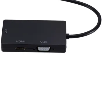 Displayport DP Male to DVI HDMI VGA Audio Žena Adaptér Aux Kábel Converter pre MacBook Pro/vzduch Počítač, Projektor, TV Monitor