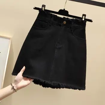 Vysoký Pás Denim Sukne pre Ženy na Jar/Leto 2020 Rozštiepené Sukne Ženy Sukne Mujer Faldas Saias Mulher