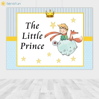 Sensfun Náš Malý Princ Tému Pozadia Novonarodeného Chlapca Narodeninovej Party Fotografické Pozadie Baby Sprcha Vinyl Banner 7x5FT