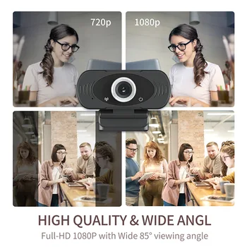 1080P Kamera Webkamera 2MP Mikrofón HD USB Webkamery Hrať A Zapojte pracovnej Plochy Notebooku, Smart Tv Pre Streaming Videa Volanie Confere