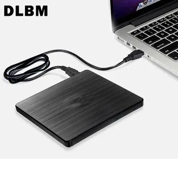 Portable Slim Externá DVD Napaľovačka rozhranie USB 3.0 vysokorýchlostné CD-ROM Zariadenie DVD-RW Prehrávač Spisovateľ Pre Notebook, PC, MAC, Windows
