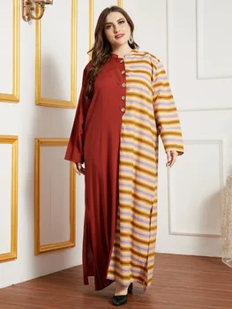 Ženy Lete Moslimských Abaya Šaty Elegantné Turecko Marocký Kaftan Maxi Hidžáb Vestidos Islamské Oblečenie Ramadánu Musulman Ropa Boho